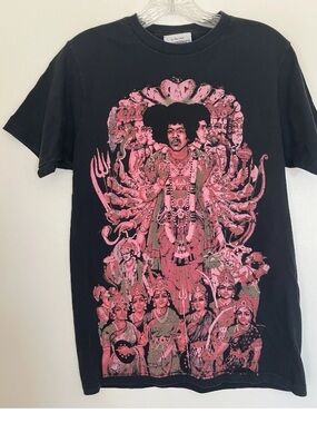Jimmy Hendrix Tee Shirt Small Black Rock and Roll Religion Experience Classic